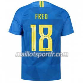 Maillot de Foot Brésil Fred 18 Exterieur Coupe du monde 2018